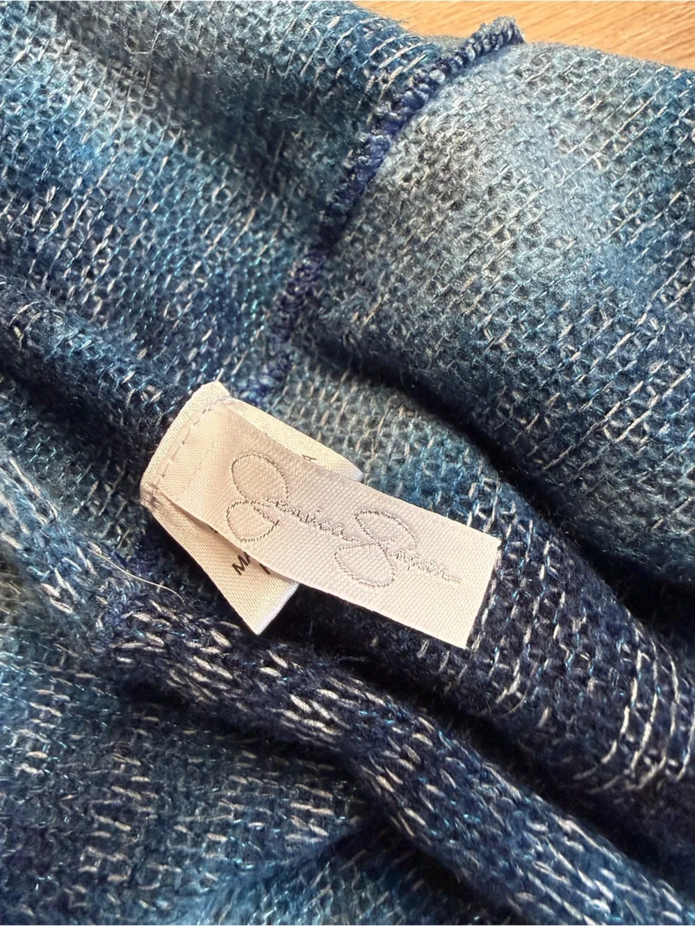 Jessica Simpson Infinity Scarf Blue Tie Dye